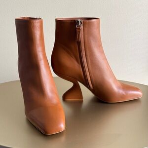 Salvatore Ferragamo Tan Heeled Boots